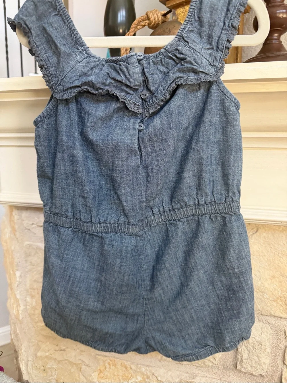 Baby Gap Chambray Denim Romper 5 years